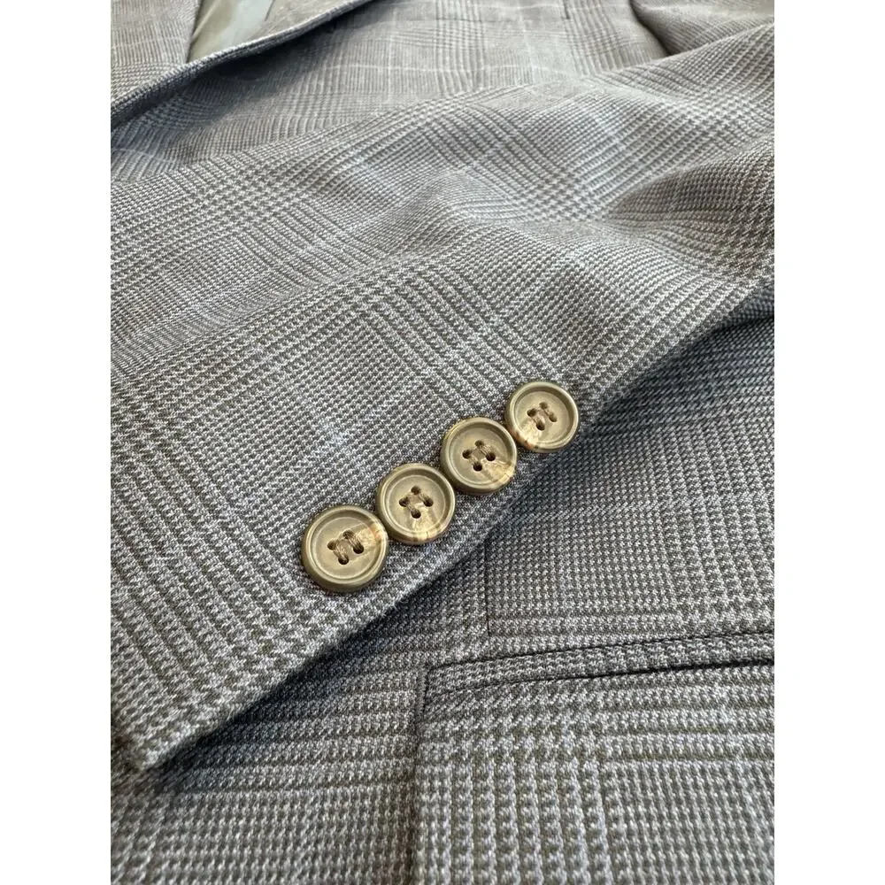 Ralph Lauren Mens Two-Button Blazer Silk Wool Blend‎ Sport Coat Jacket Size 42R